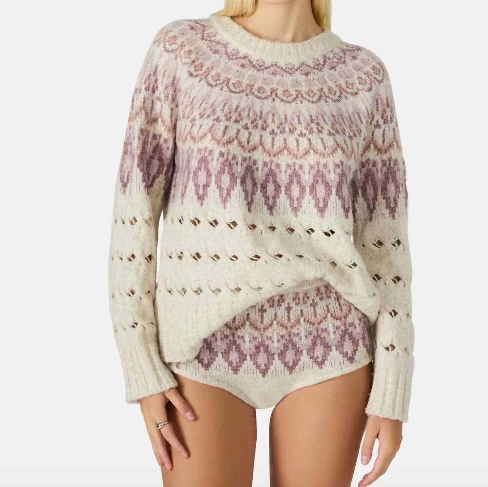 NEW STEVE MADDEN suzette sweater in cream and lavender